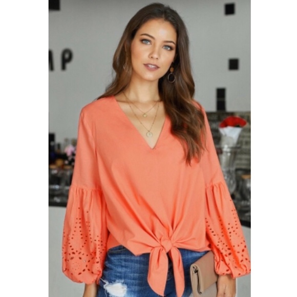 ❤️🎉HP🧡 1 XL Left! Balloon Sleeve Blouse - Picture 3 of 6